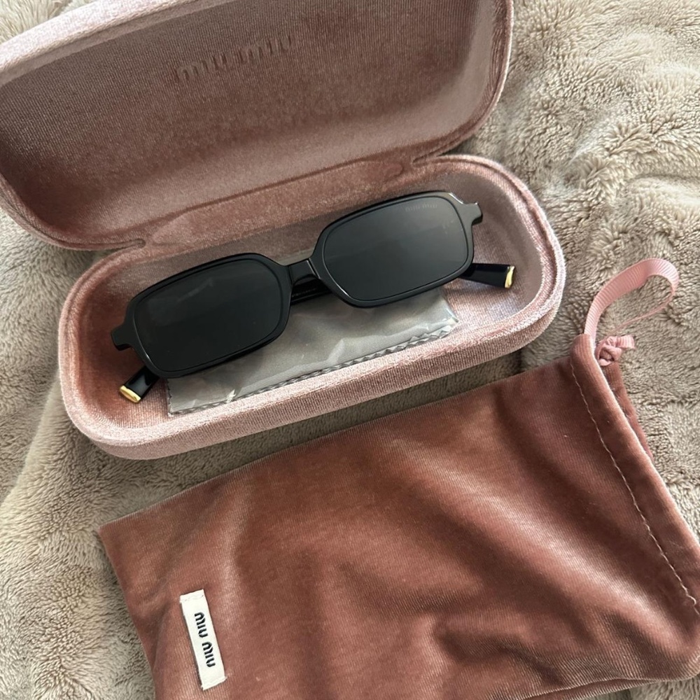 Miu Miu Rectangular Sunglasses Used Like New - image 1